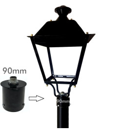 Coupling support for LED street lamp - 90mm