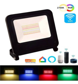 Foco Projector LED de 30W - SMART Wifi RGB+CCT - Regulável