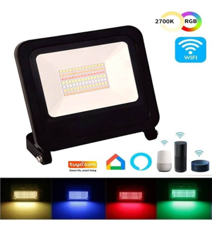 Foco Projector LED de 30W - SMART Wifi RGB+CCT - Regulável