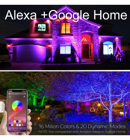 Foco Projector LED de 30W - SMART Wifi RGB+CCT - Regulável