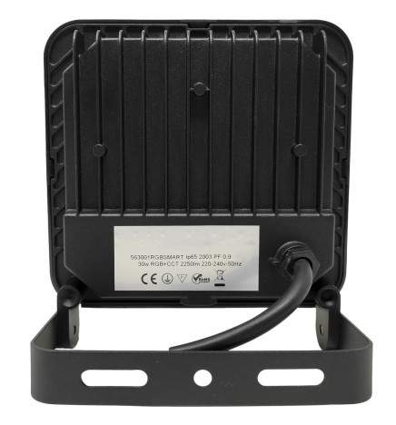 30W LED Floodlight - SMART Wifi RGB+CCT - Dimmable