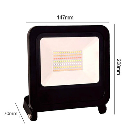 30W LED-Flutlichtstrahler - SMART Wifi RGB+CCT - Dimmbar