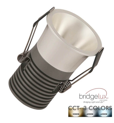 Empotrable LED 5W  Bridgelux Chip  -  40° - UGR11