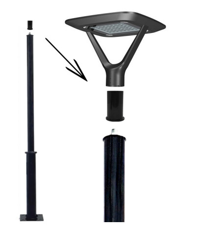 Koblingsstøtte for LED-gatelys - 60mm