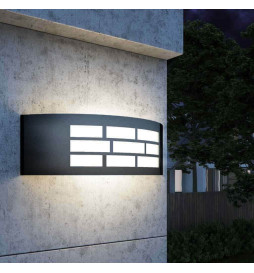 LED-vägglampa GOTHENBURG GRÅ E27