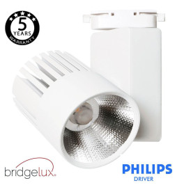 Spot LED 40W UPPSALA Blanc BRIDGELUX Chip rail Monophasé CRI +90