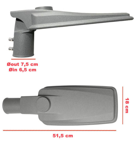 Apparecchio LED Stradale 60W ASKER BRIDGELUX Chip 140lm/W