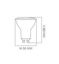 Spot  LED SMD 6W 120 ° GU10 - Osram Chip
