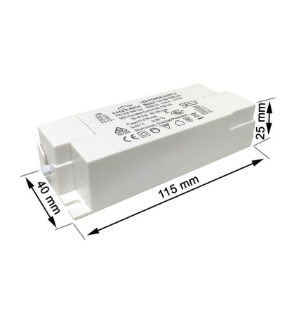 Driver for LED luminaires 25W 750mA