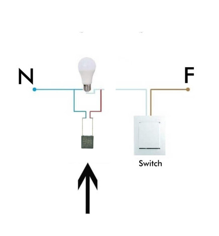 LED-anti-blinkande sats