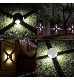 LED Wandleuchte Außenbereich GOTHENBURG GRAU für E27 Lampen IP44