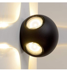 LED Wandleuchte Außenbereich GOTHENBURG GRAU für E27 Lampen IP44
