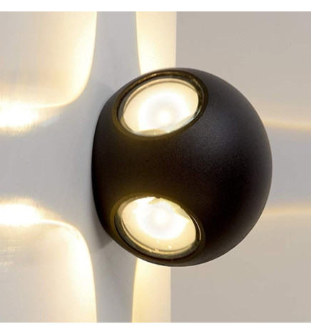 Applique Parete LED E27 GOTEBURGO GRIGIO Esterno