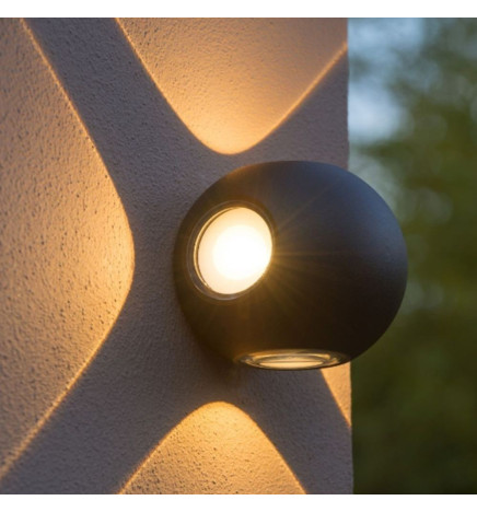 Applique Parete LED E27 GOTEBURGO GRIGIO Esterno