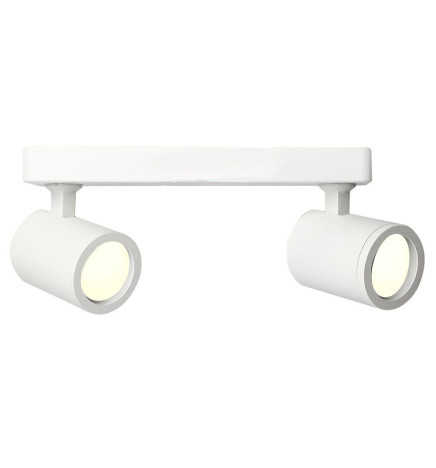 Hvit taklampe for 2x GU10