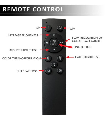 36W LED Ceiling Light VANTAA - Dimmable - CCT + Remote Control