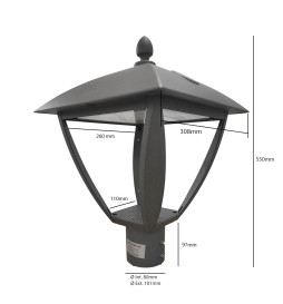LED Streetlight 10W - 100W AARHUS Philips Driver Programmable SMD5050 240Lm/W