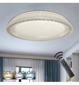 36W LED Ceiling Light TURKU - Dimmable - CCT + Remote Control