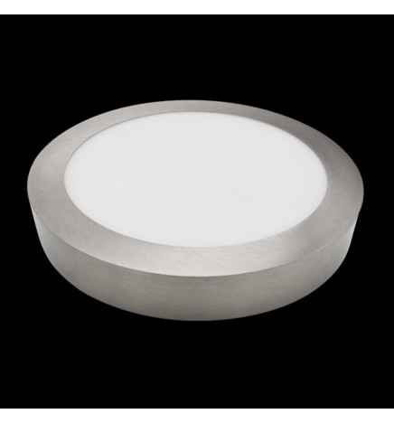 Plafond LED circular superfície Acero Inox 15W - CCT