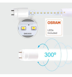 LED-Lysrör 13W Glas 90cm 300º - HÖG LJUSSTYRKA - OSRAM CHIP