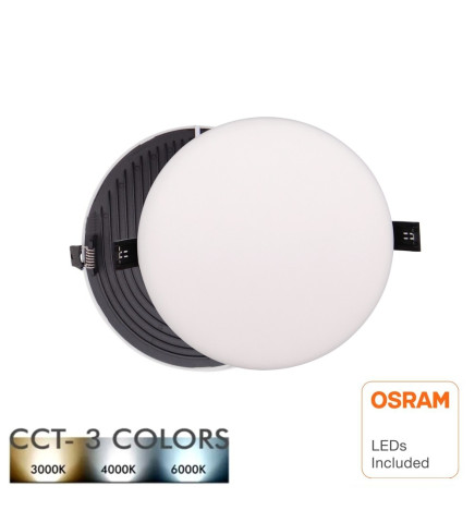 Downlight LED 24W  - Frameless QUASAR - OSRAM CHIP DURIS E 2835 - CCT