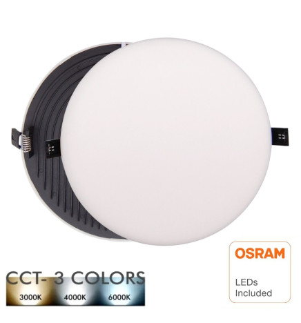 Encastrável 24W  - Frameless QUASAR - OSRAM CHIP DURIS E 2835 - CCT