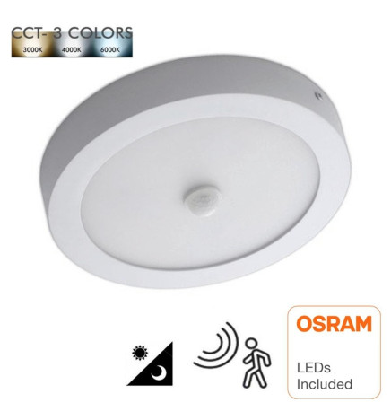 20W LED Ceiling Light Surface with Motion Detector - CCT