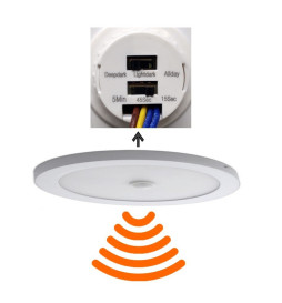Plafond LED Superficie circular  20W com Detector de  Movimiento - CCT
