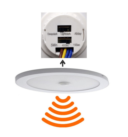 20W LED Ceiling Light Surface with Motion Detector - CCT