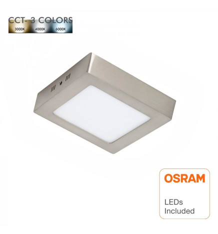LED loftslampe Firkant overflade rustfrit stål 20W 120º - CCT