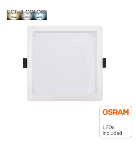 LED-alasvalo 15W - Neliö -OSRAM CHIP DURIS E 2835 - CCT - UGR17