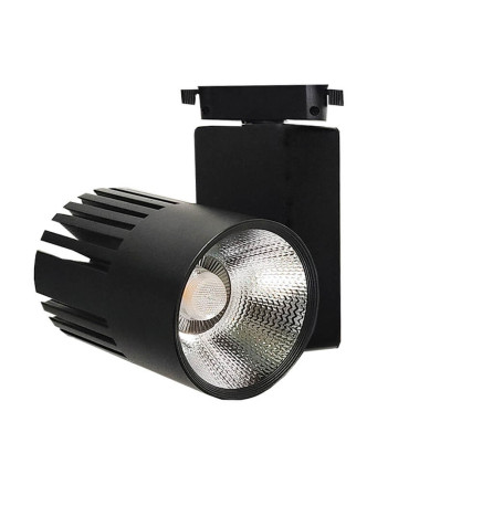 40W LED skinnespot GRAZ sort 1-fase BRIDGELUX Chip CRI+ 92