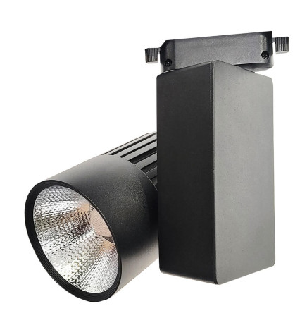 40W LED skinnespot GRAZ sort 1-fase BRIDGELUX Chip CRI+ 92