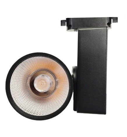LED Tracklight 40W GRAZ Black BRIDGELUX Chip  single-phase rails - CRI +90