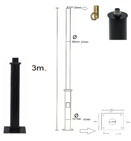 SøyleOlson 3 meters
