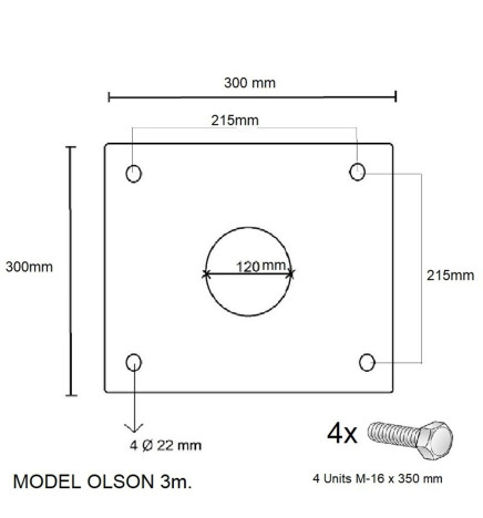 SøyleOlson 3 meters