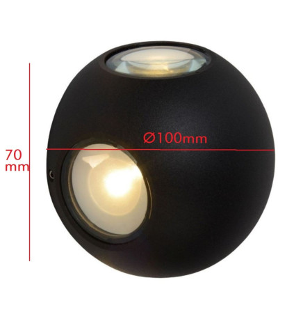 Applique Parete LED E27 GOTEBURGO GRIGIO Esterno
