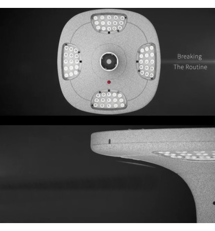Apparecchio LED Stradale SOLARE 100W SUNWAY + Supporto portatile regolabile in altezza con ruote