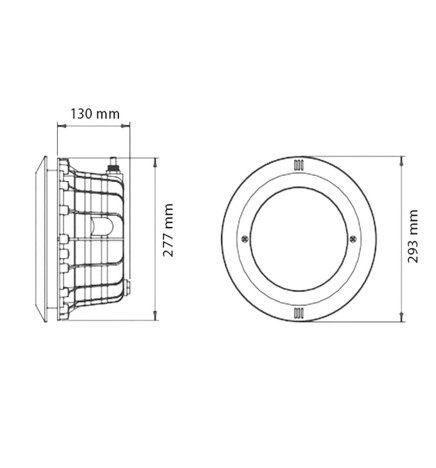 Boîtier PAR56, boîtier encastré pour projecteur de LED piscine