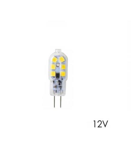 LED lyspære G4  2.5W nøytral hvit 4000K 12V DC