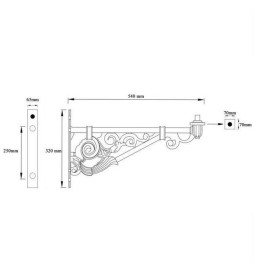 Aluminium Arm Villa 52cm Modell