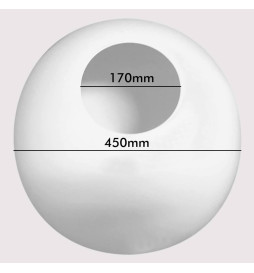 Globe Streetlamp for E27 LED Lamp