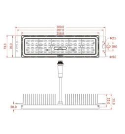 100W LED Streetlight RUTH - 4 meters - 6 meters