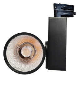3-PHASE LED Tracklight 40W GRAZ Black BRIDGELUX Chip rails - CRI +90