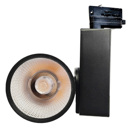3-PHASE LED Tracklight 40W GRAZ Black BRIDGELUX Chip rails - CRI +90