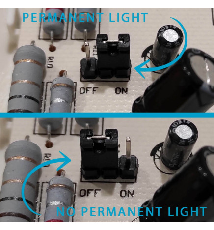 LED nødlys 4W + taksett + permanent lys alternativ - IP65