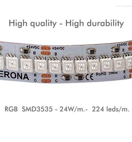 Lampada lineare Sospensione LED RGB - MONACO DI BAVIERA SLIM NERO - 0.5m - 1m - 1.5m - 2m - IP54