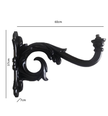 Støtte for LED gatelampe Barroca- aluminium. 56 cm