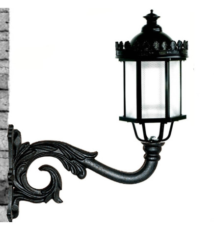 Støtte for LED gatelampe Barroca- aluminium. 56 cm