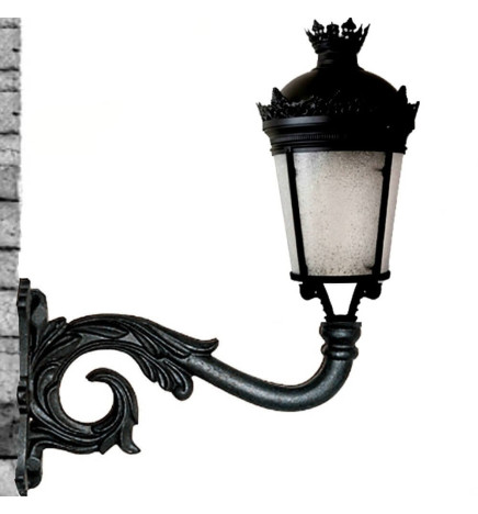Støtte for LED gatelampe Barroca- aluminium. 56 cm